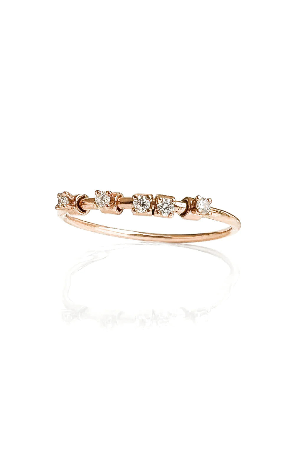 Sansoeurs Five Mobile Bites ring 18k gold diamonds