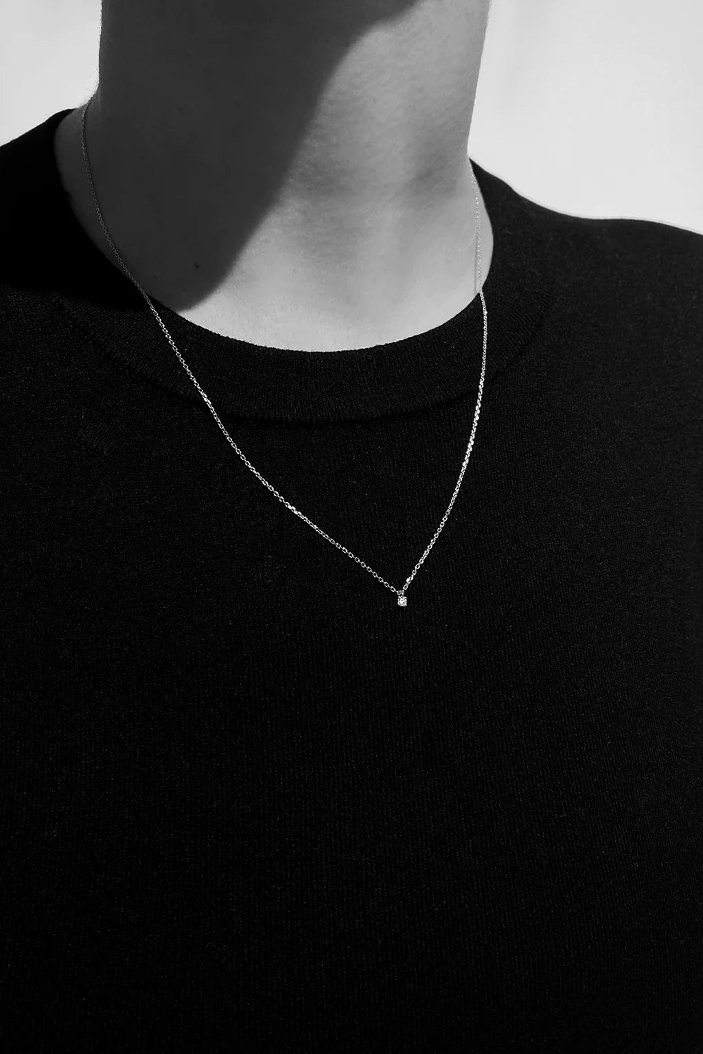 Sansoeurs Minibox necklace 18k gold diamond