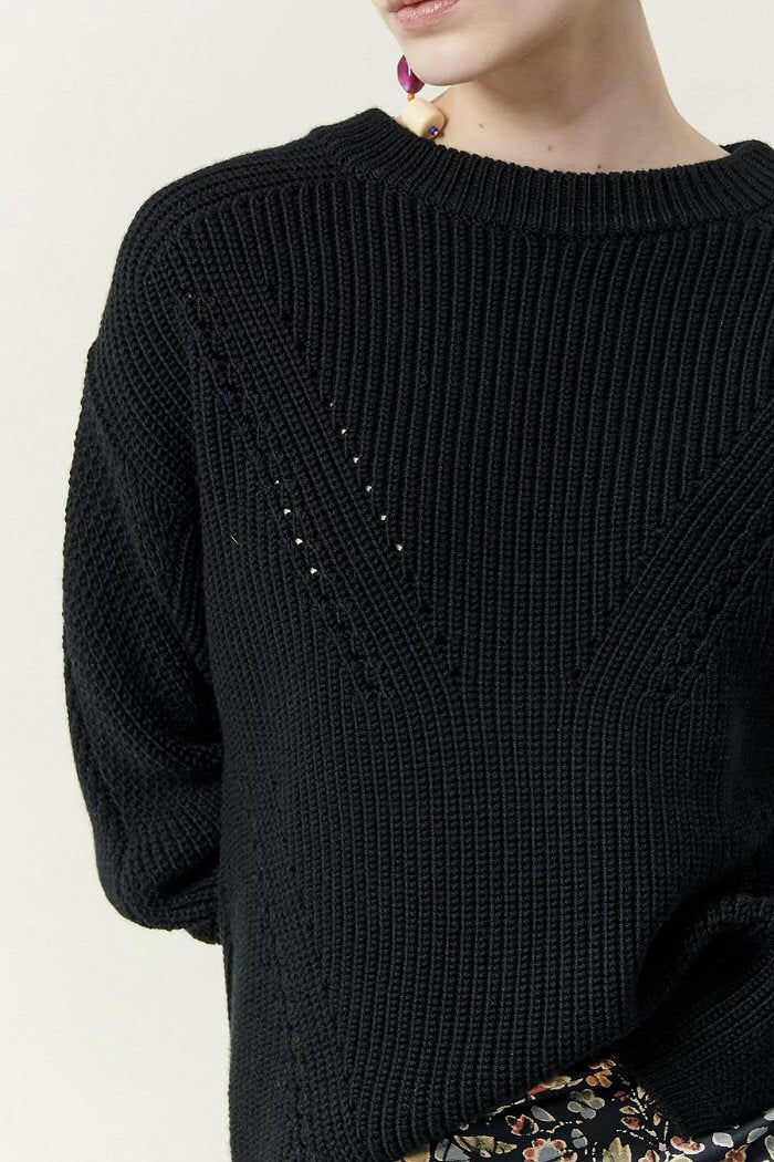 Sessun knitted sweater Ander black