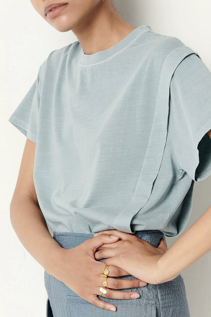 Z | Sessun top T-shirt Valerio tilleul