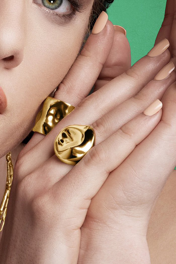 Soko bague chevalière Bahari gold