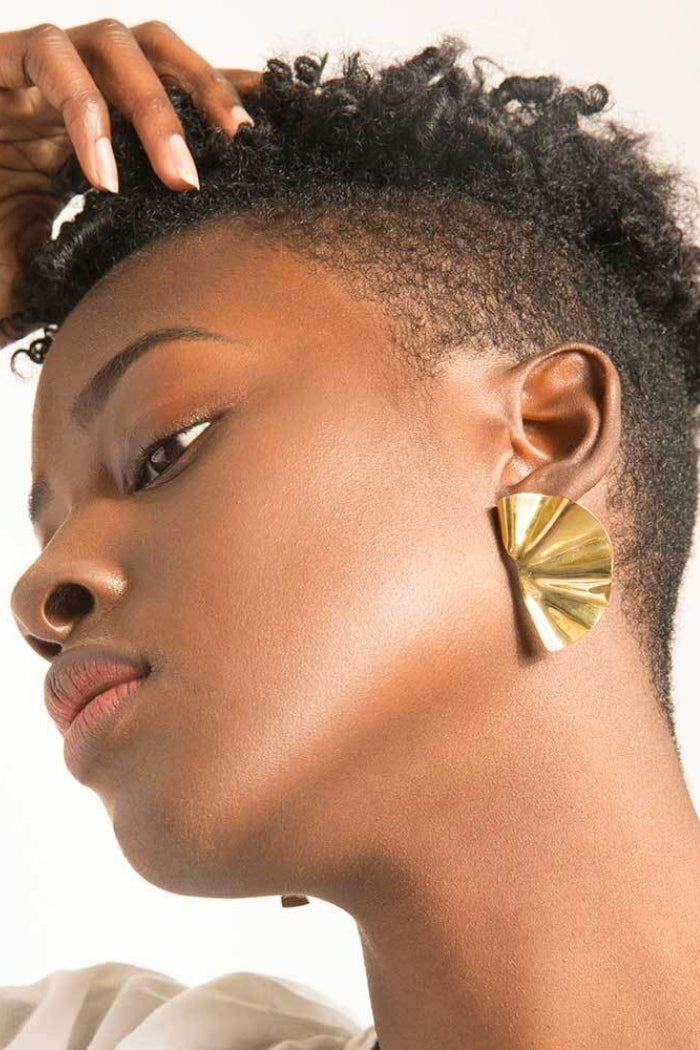 Soko Bidu Fanned stud earrings