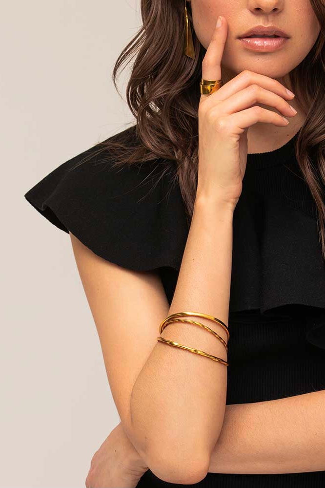 Soko set de bracelets jonc Twisted
