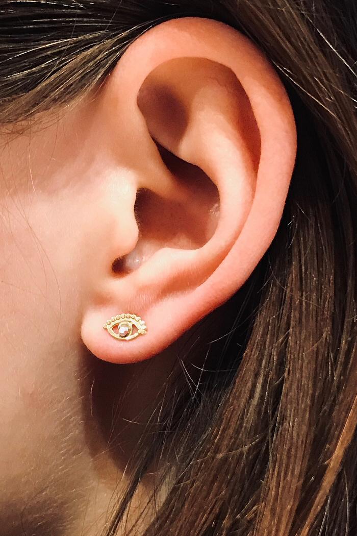 XX | Laurence Soulat Paris boucle stud Eye oeil