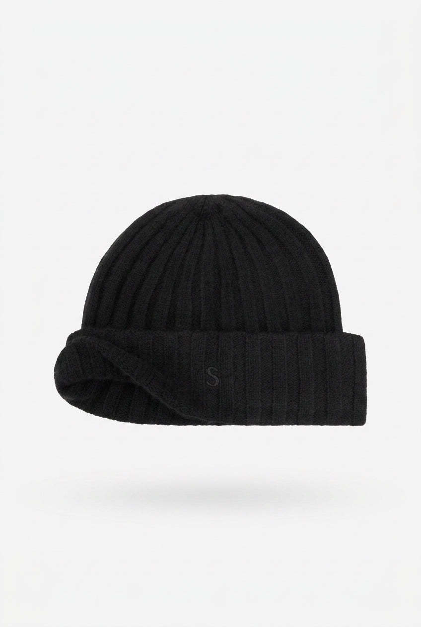 Stetson bonnet Beanie cashmere noir
