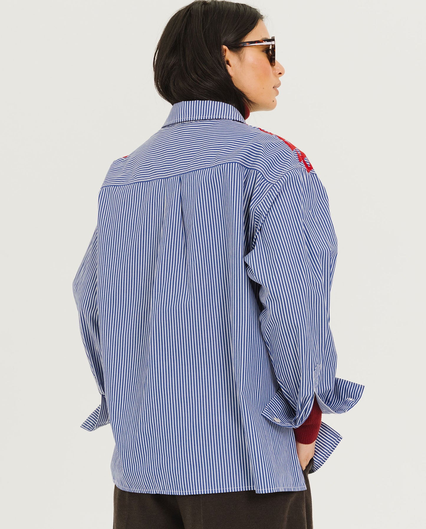 XP | Tinsels chemise rayée brodée Wyoming Mansion