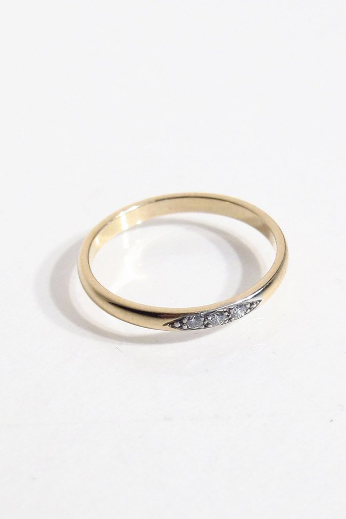 Trois Petits Points bague Saturn diamants or 18k