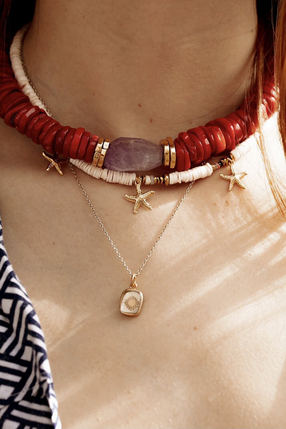 Vadi Jewels charm rectangle Soleil cristal