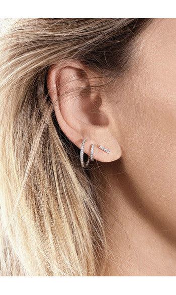 XP | Vanrycke boucle stud Mini Medellin or blanc 18k diamants