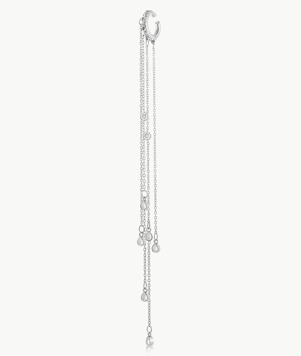 Y Paris earcuff Colby chaine strass