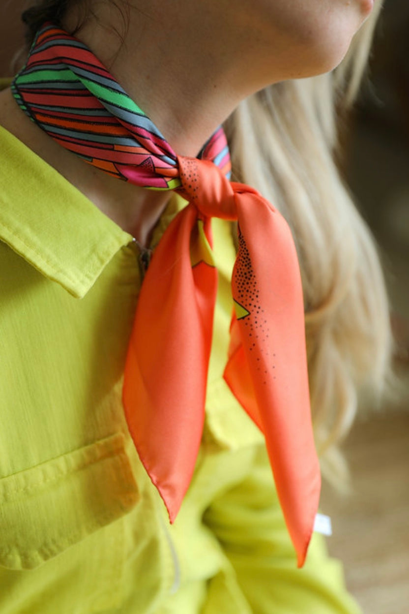 Z | Année foulard en soie BoumBoum acidulé