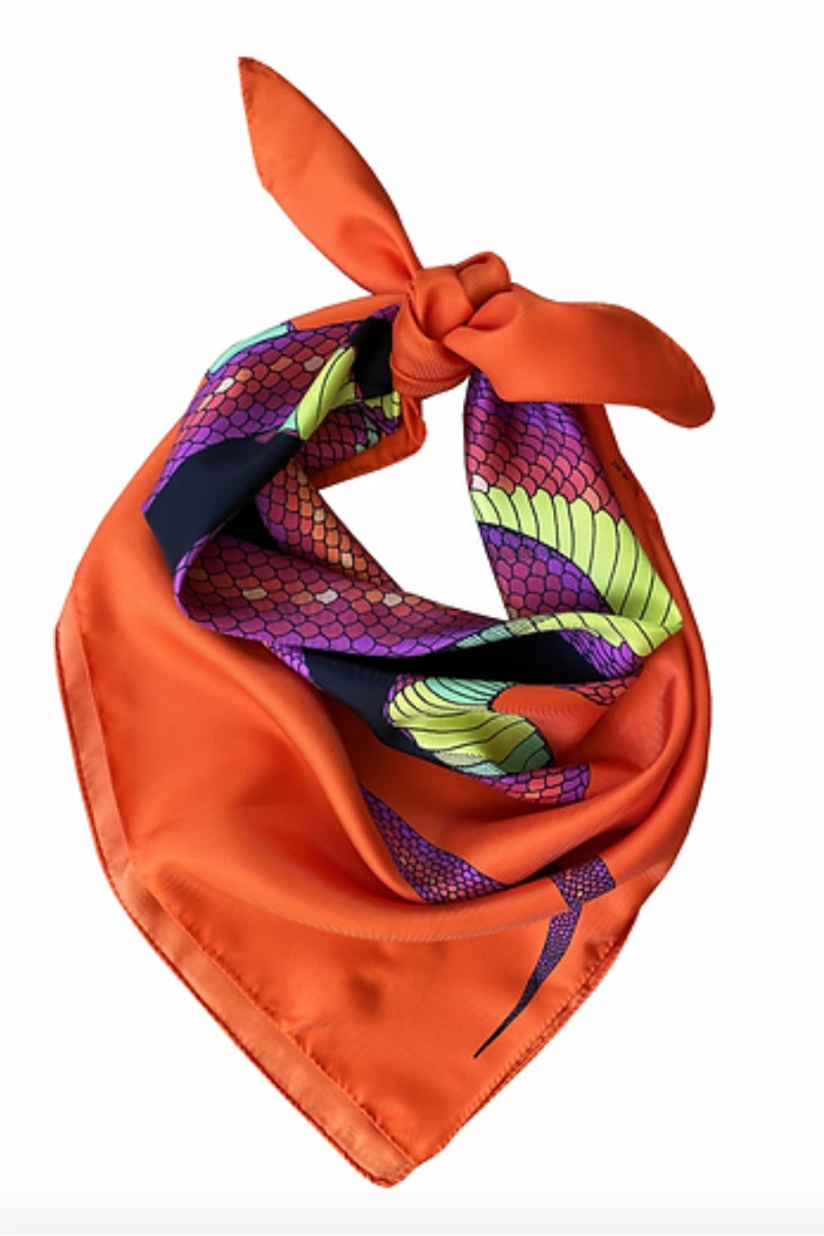 Année foulard en soie La Vie serpent snake