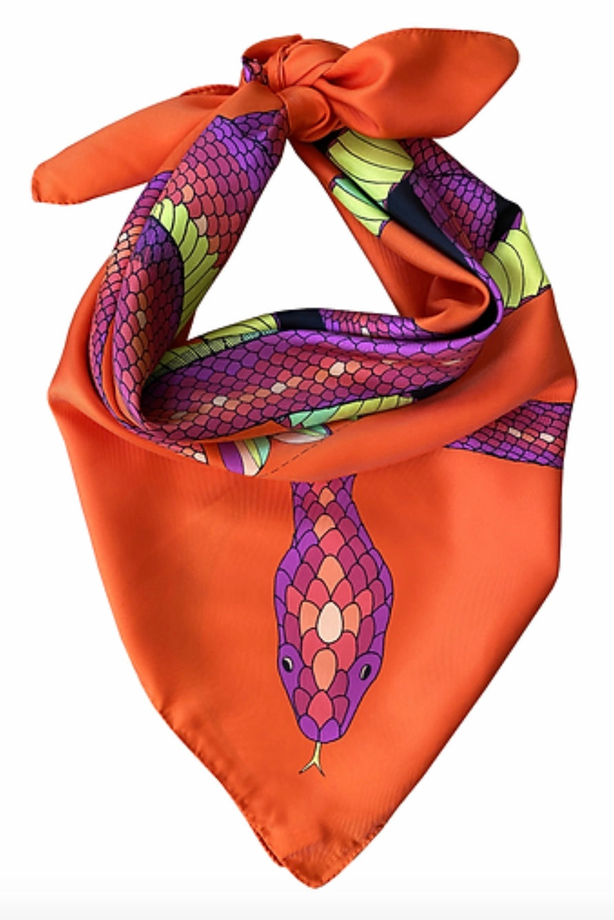 Année foulard en soie La Vie serpent snake