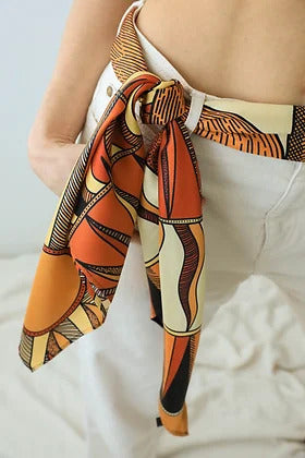 Z | Année foulard en soie Soleil ocre