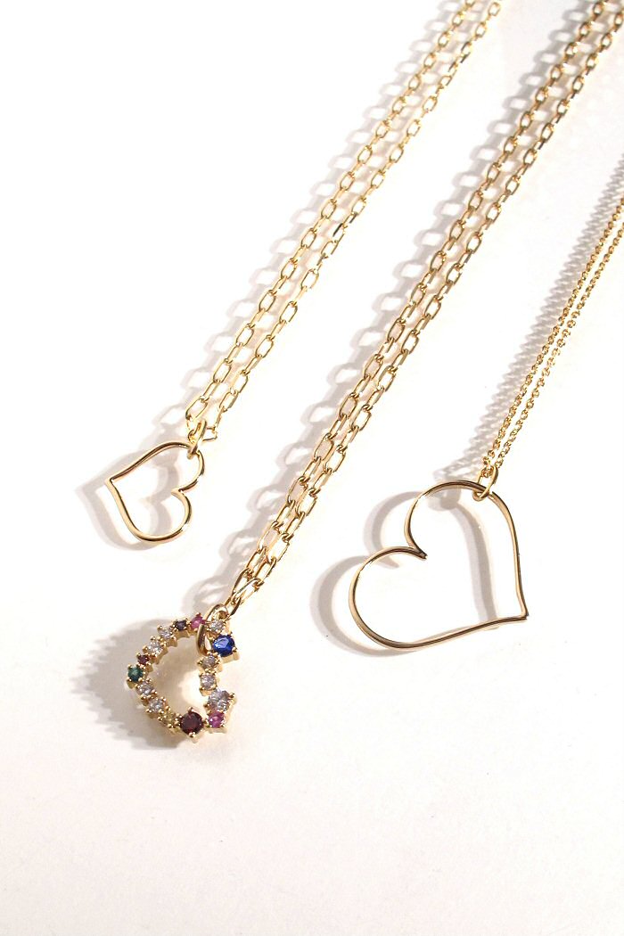 Bali Temples collier Coeur fil