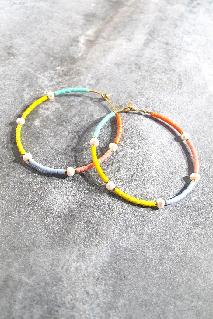 Bali Temples créoles perles Rainbow powder