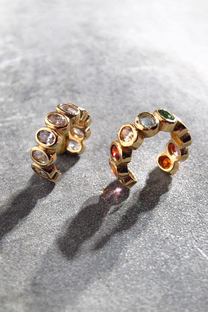 XX | Bali Temples Earcuff Galet gold