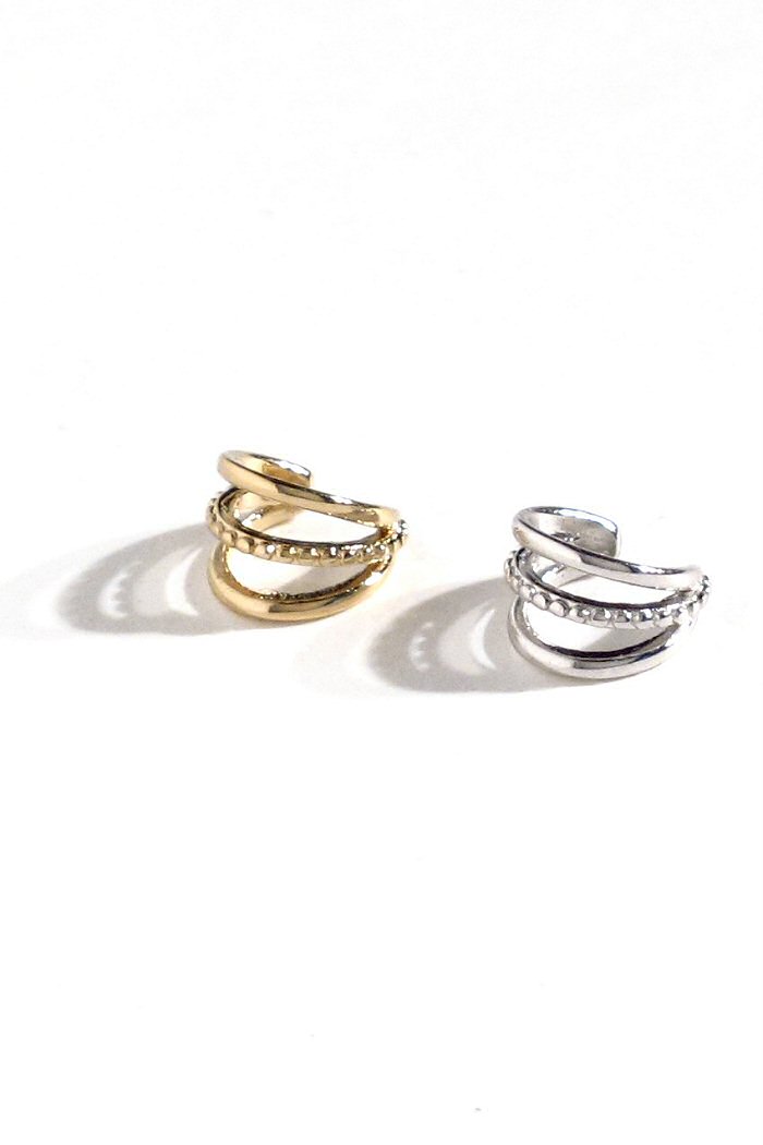 Bali Temples Earcuff triple Perlines