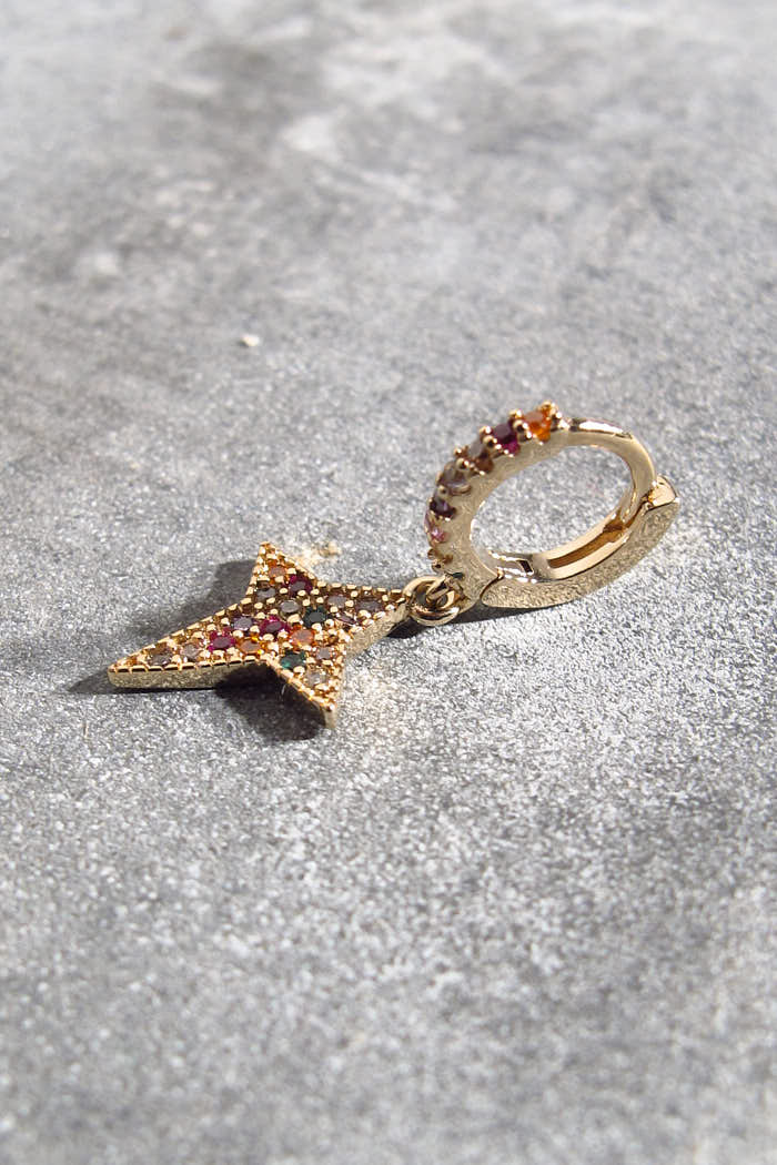 XP | Bali Temples Huggie 6 North Star gold strass