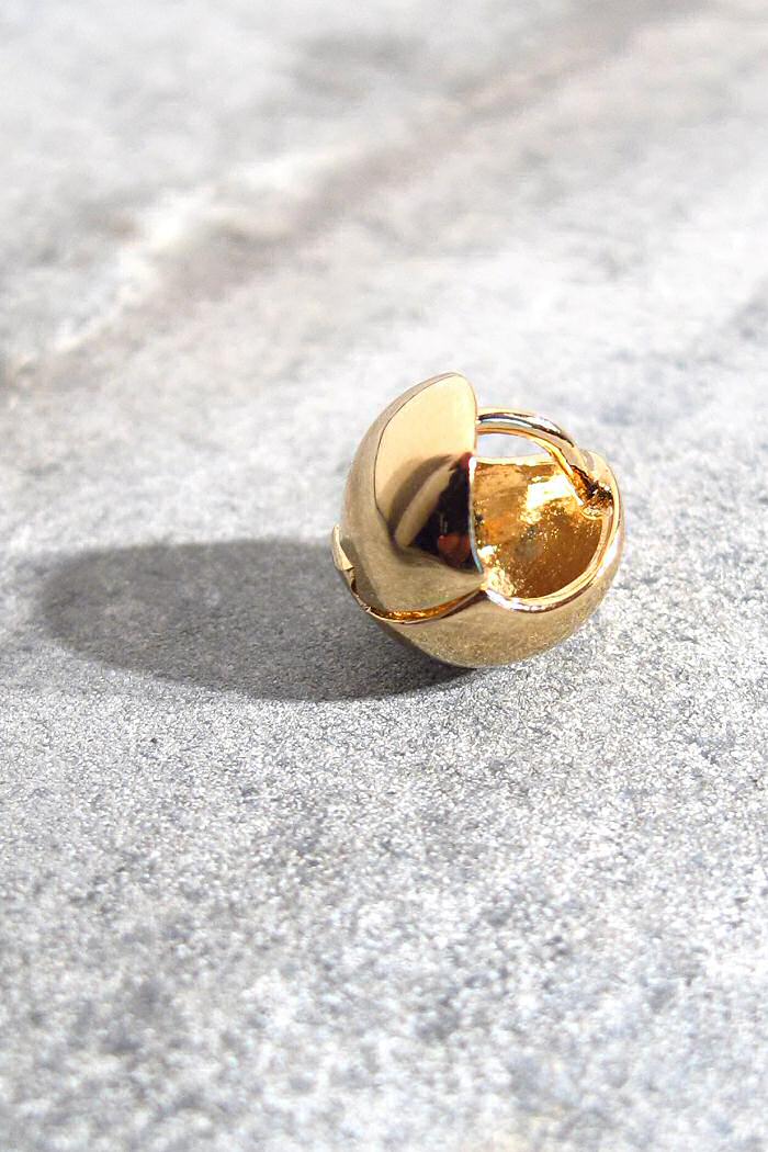 Bali Temples Huggie Ball gold