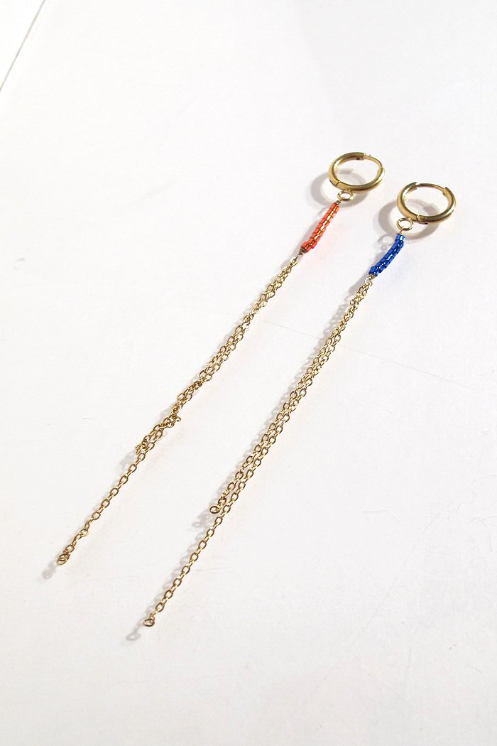 Z | Bali Temples huggie 8 chainette miyuki color