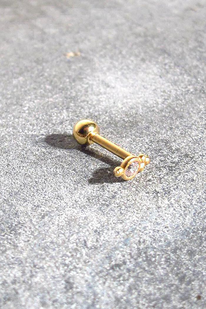 piercing Bengalore gold argent plaque or jaune