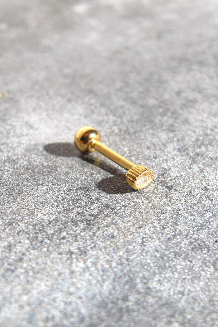 piercing Clacutta gold argent plaque or jaune