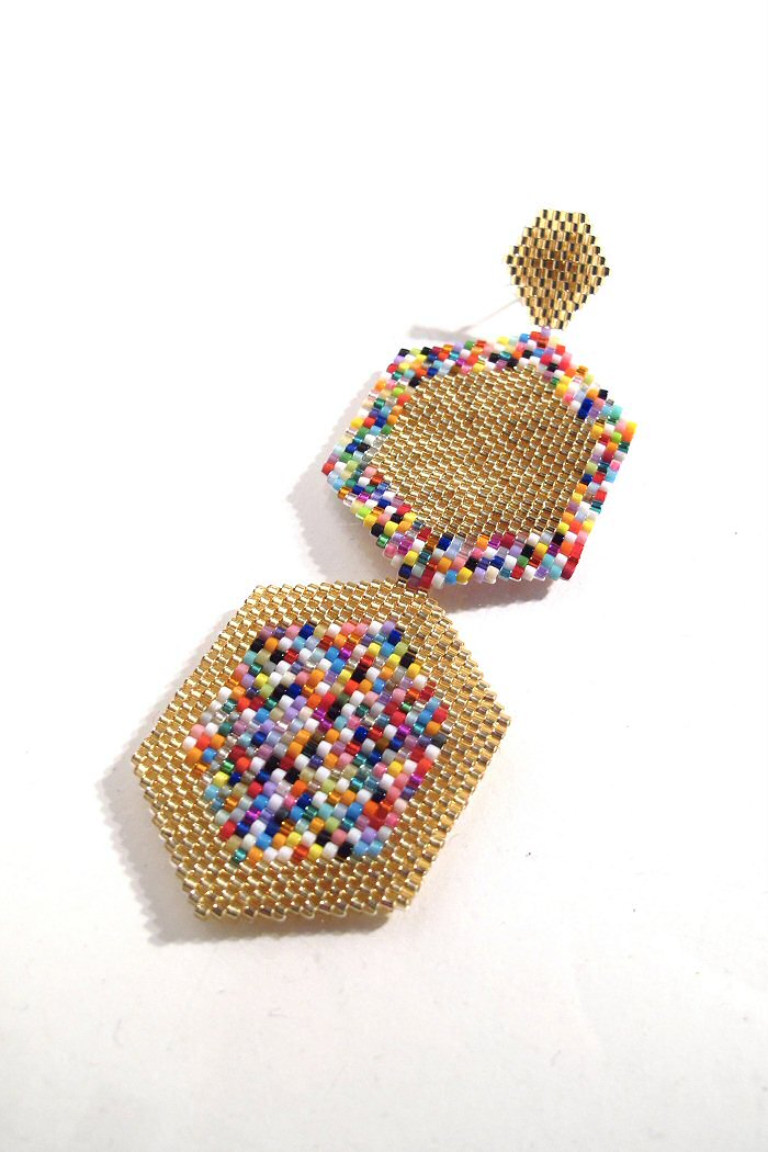 Bocanegra boucle Double Hexa disco/gold