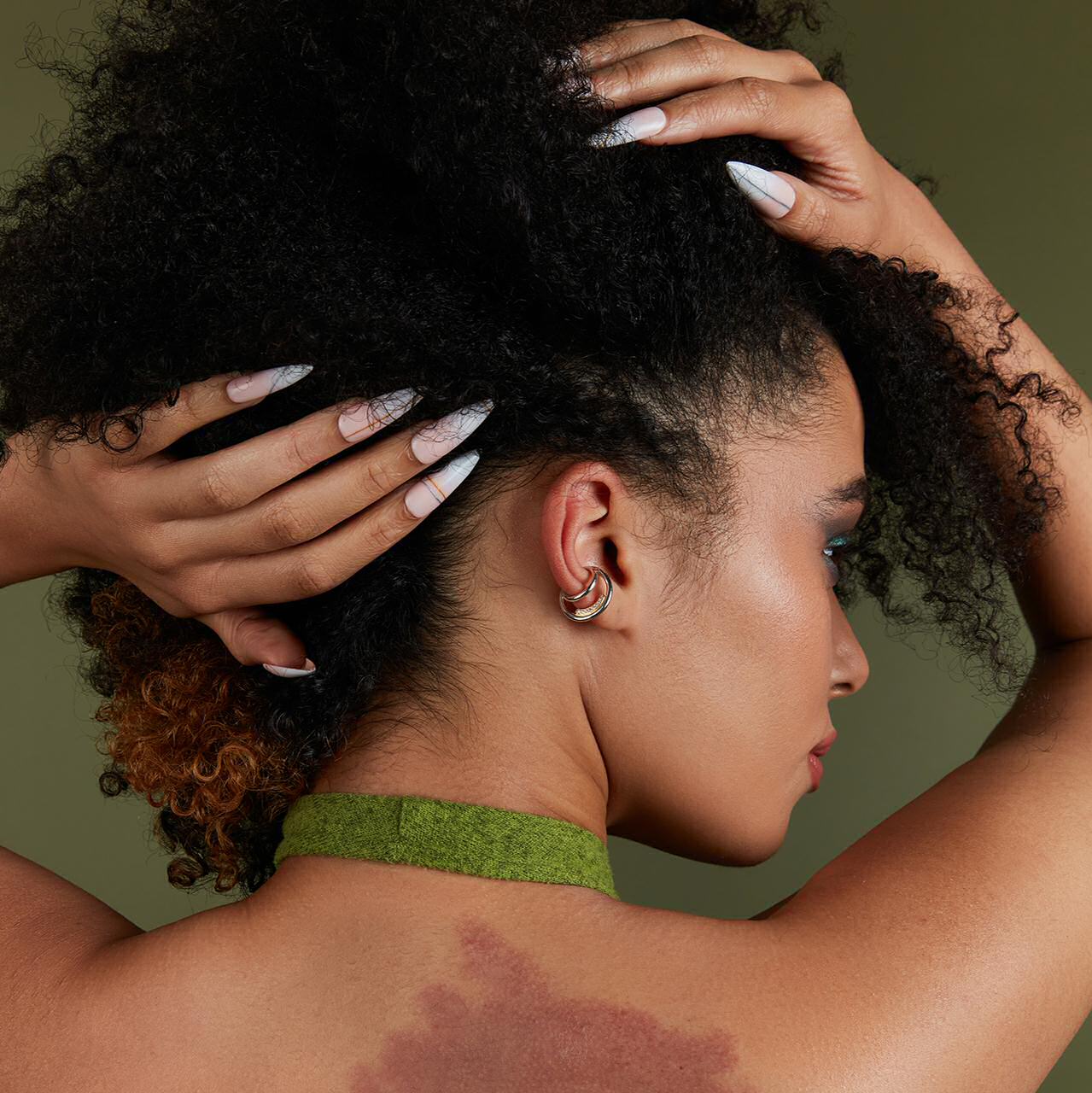 Y Paris earcuff double Maris strass