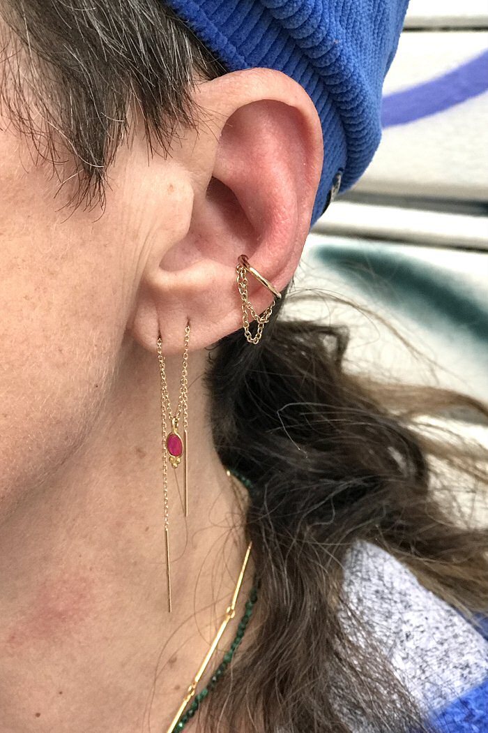 Z | Bali Temples Earcuff Chainette gold