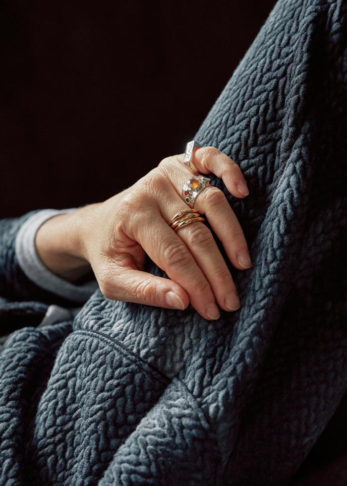 Ombre Claire bague chevalière Adam