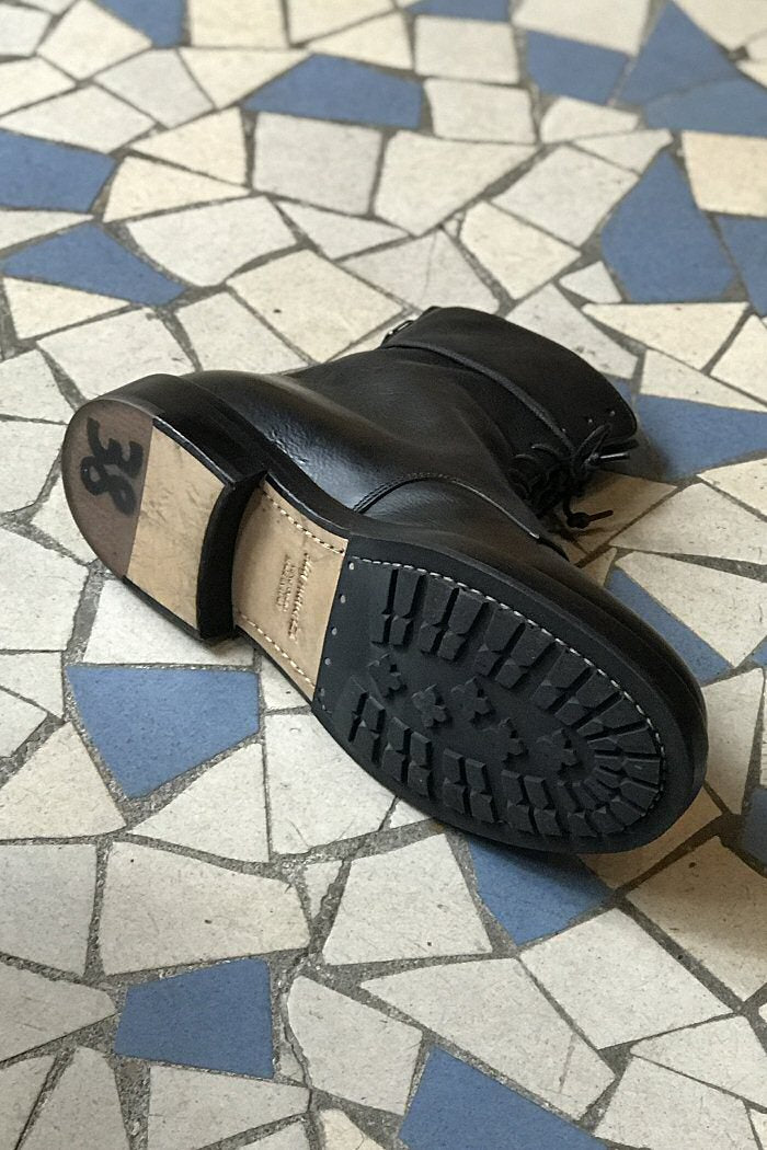 Z | Elia Maurizi boots rangers montantes lacets cuir noir