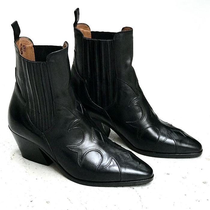 Elia Maurizi mexican boots black leather