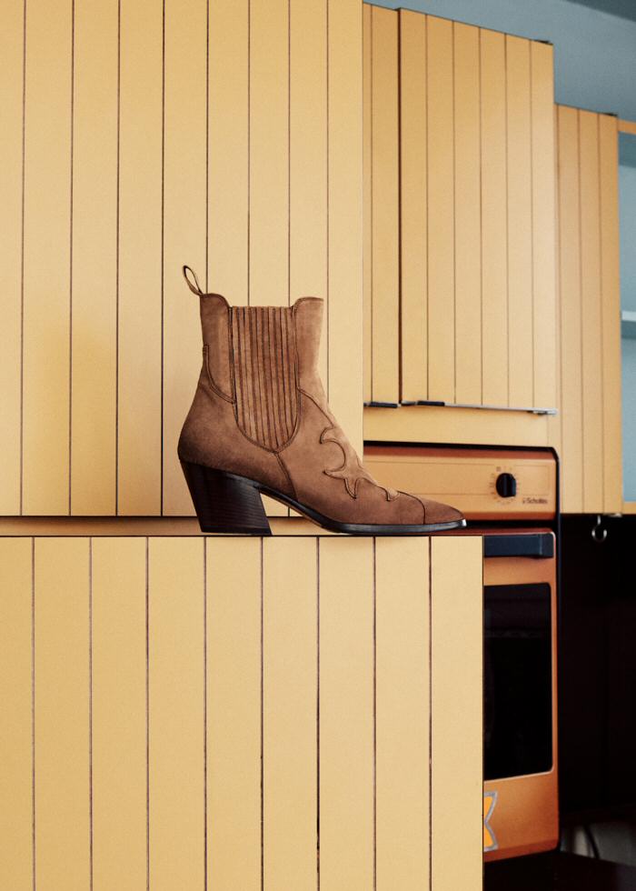 Elia Maurizi boots santiag daim sable