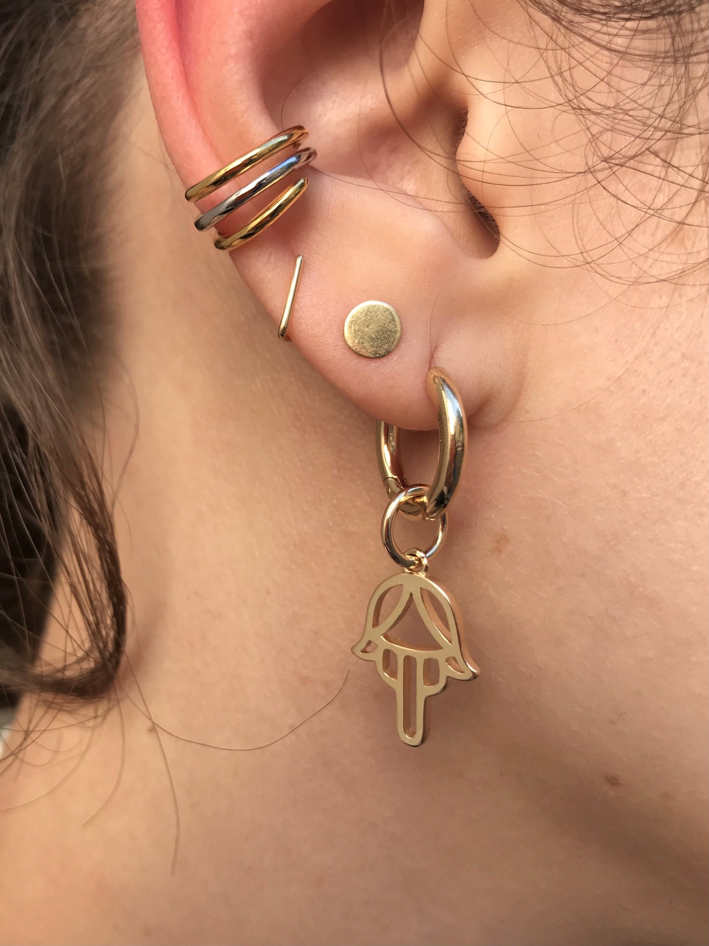 Z | Bali Temples earcuff Triple Slider