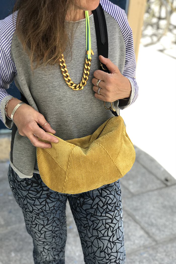 Z | Perrine Taverniti collier gourmette Iris fluo