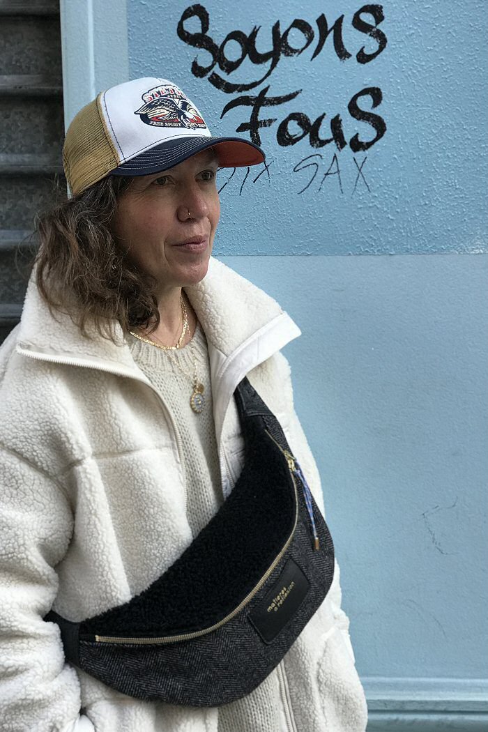 Banane Cross Maxi laine chevron