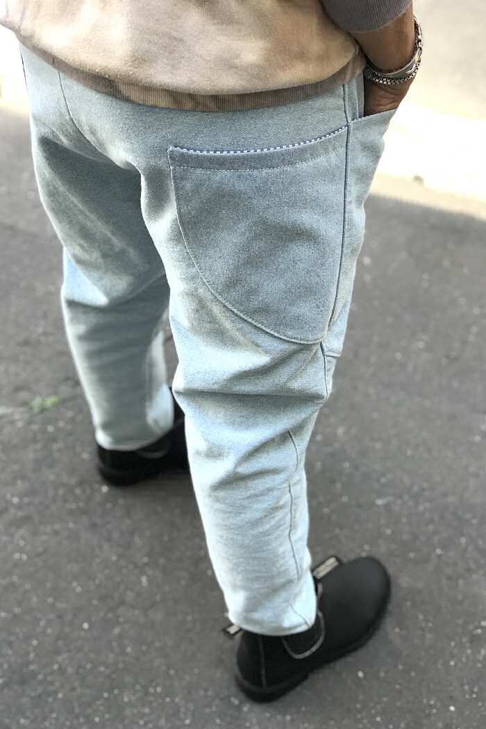 Matières à réflexion pantalon Isa denim bleach