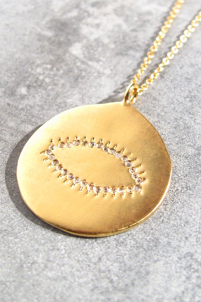 XP | Louise Hendricks collier médaille Happy oeil eye