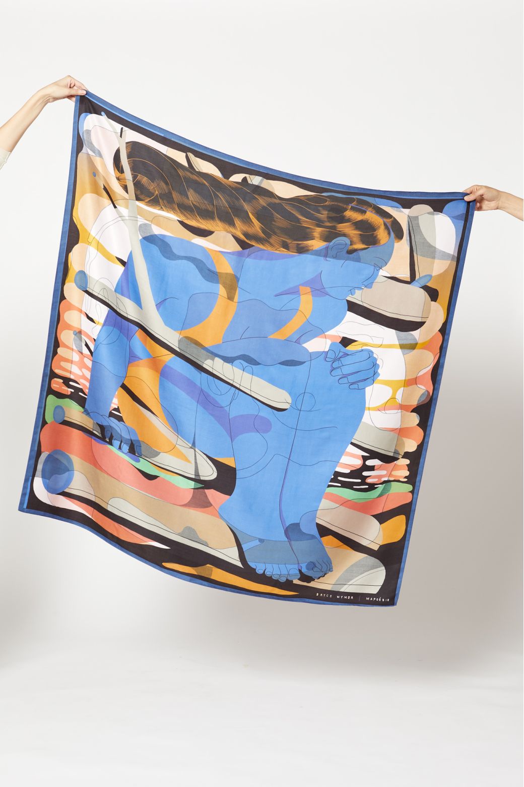 Ma Poésie foulard en soie graphique Carena