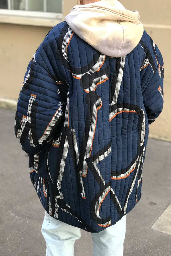 Z | Ma Poésie manteau matelassé imprimé Gustave