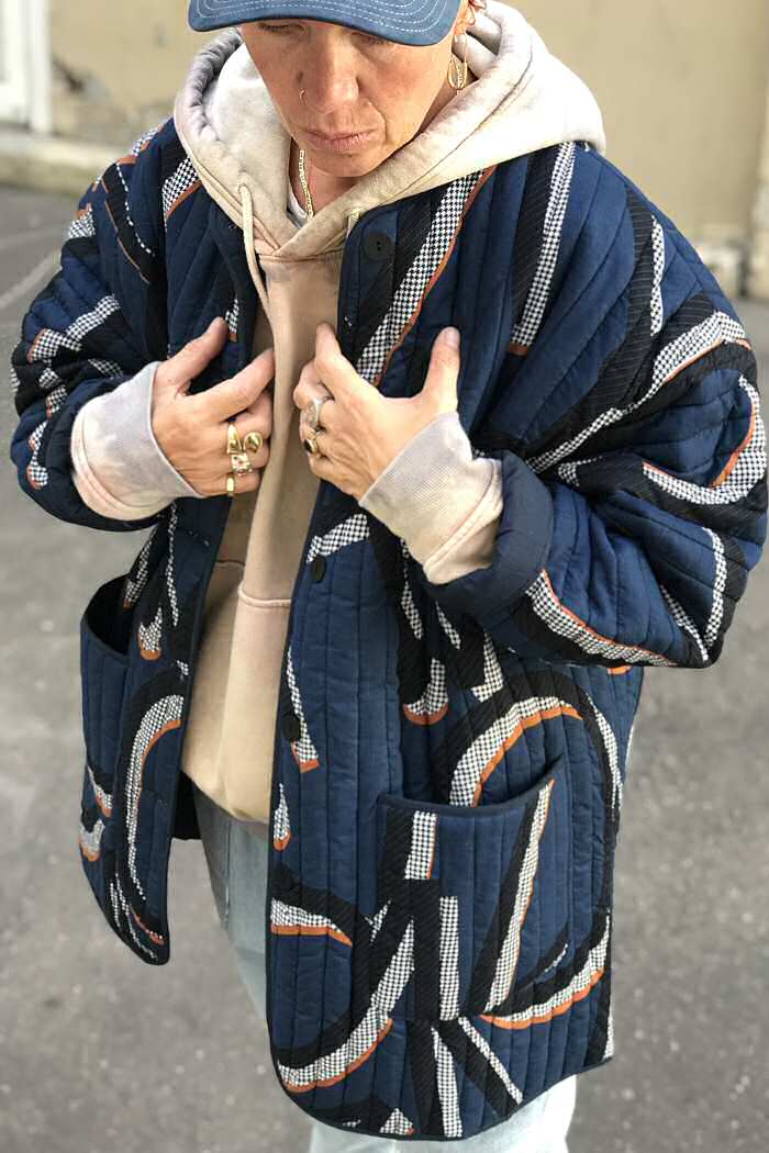 Z | Ma Poésie manteau matelassé imprimé Gustave