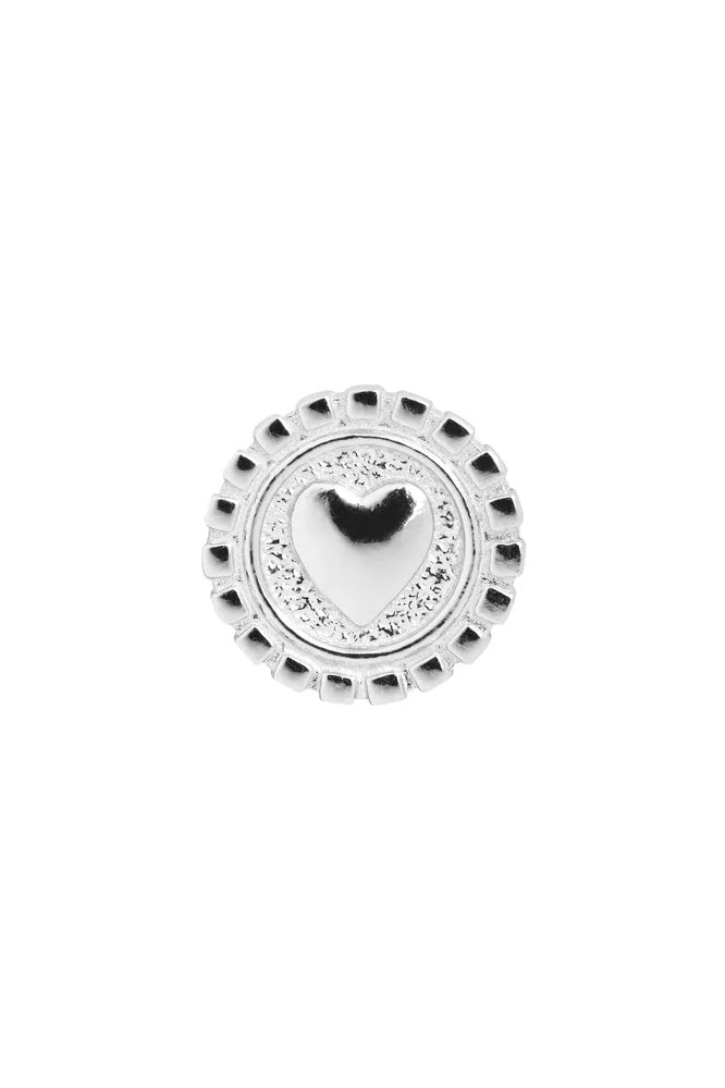 Z | Maria Black charm coin Lucky Love Star Face Flower Letter