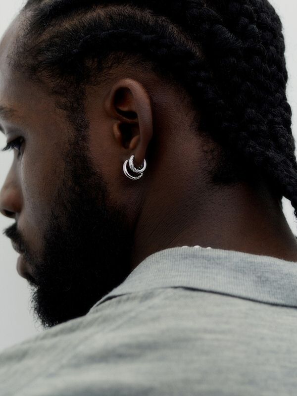 Maria Black Hyde bold huggie 14k