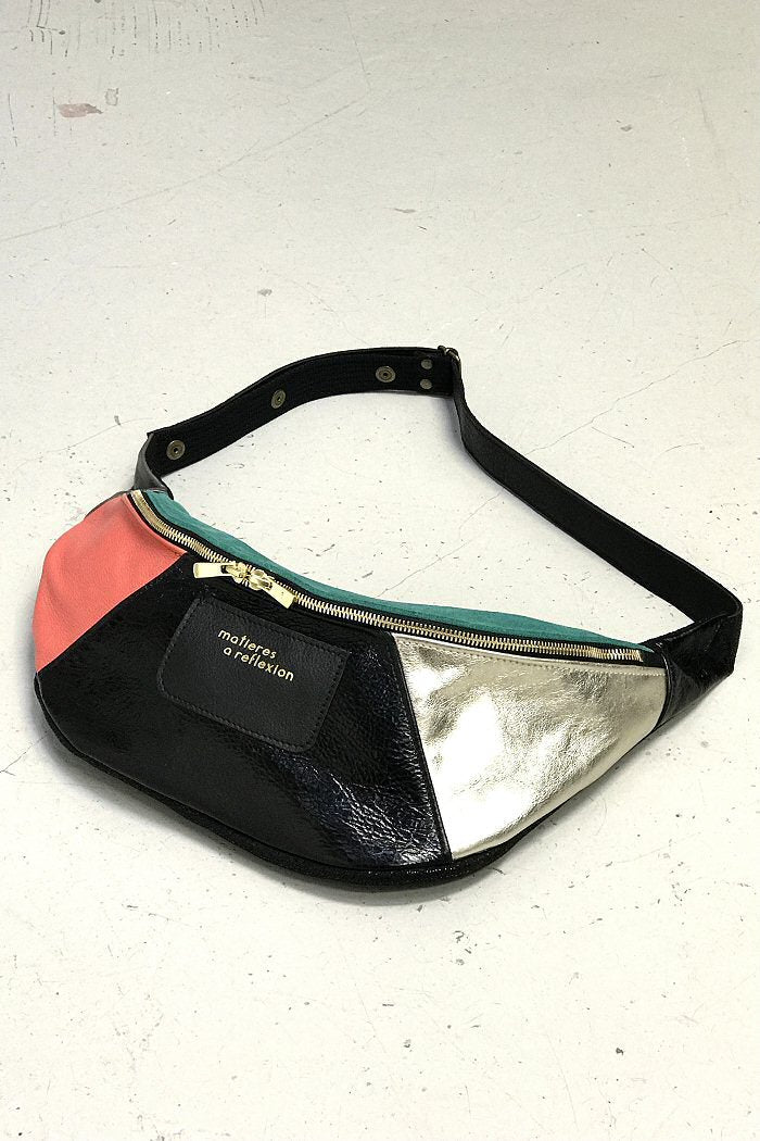 Banane Cross Maxi upcycled leather C38