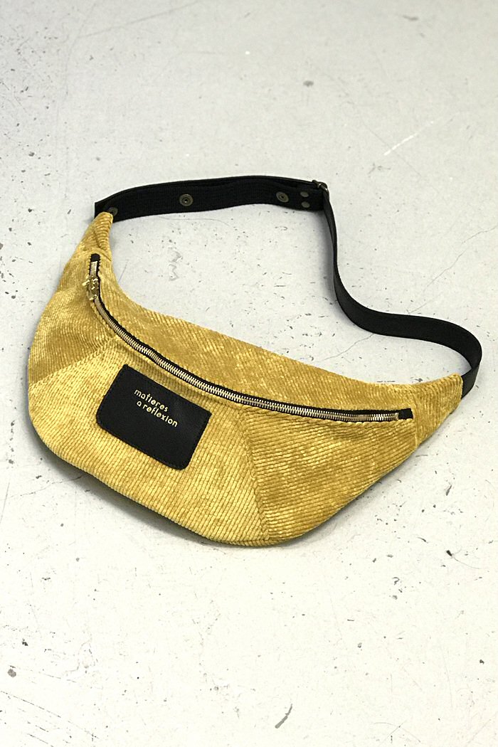 Banane Cross Maxi yellow corduroy