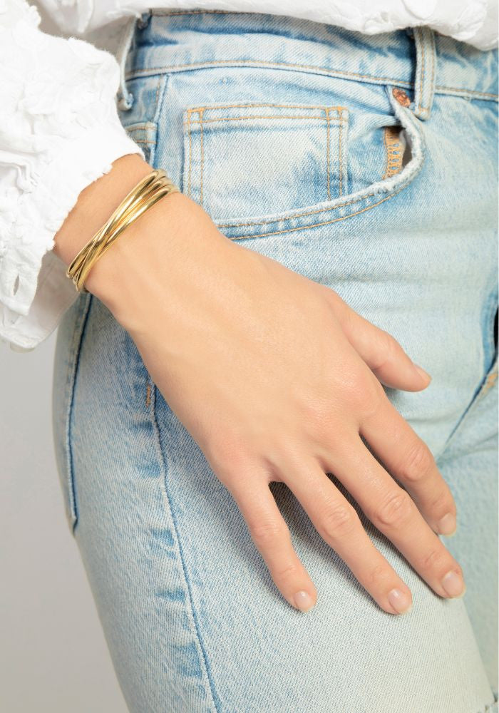 Z | Médecine Douce bracelet Upsilon Maxi trois joncs