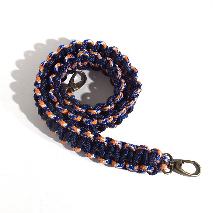 Mirco Gaspari bandoulière Bold marcramé corail bleu