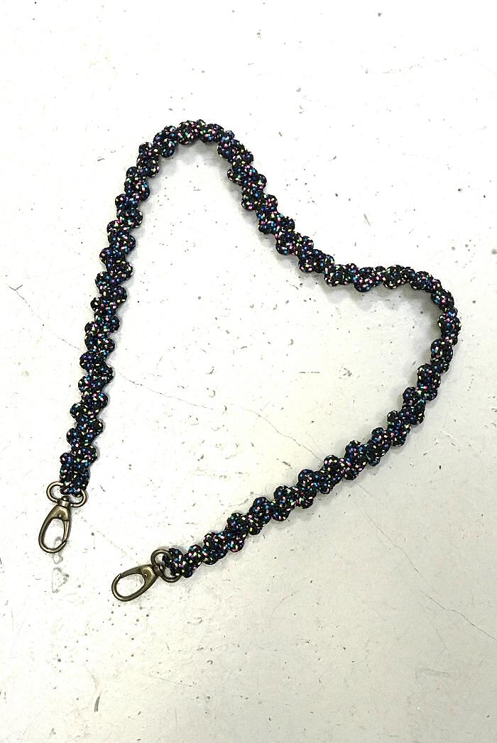 Mirco Gaspari bandoulière Medium Black rainbow