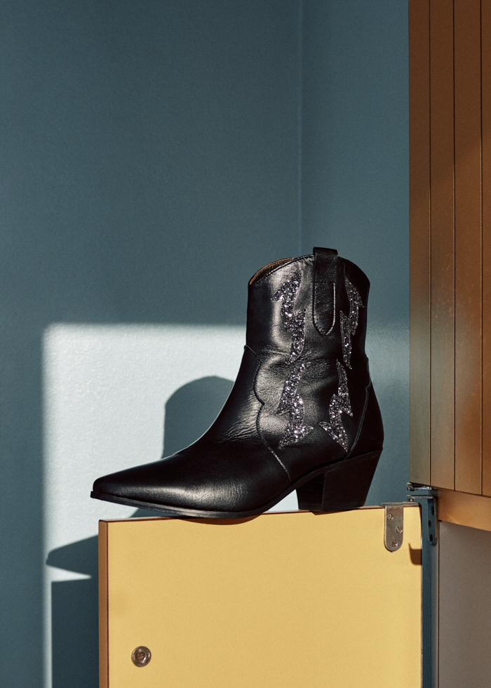 Z | Patricia Blanchet boots santiag Nancy cuir noir